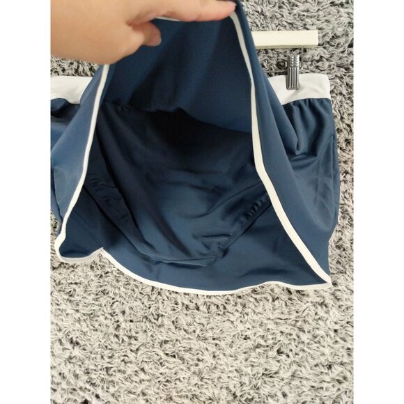 FREE COUNTRY Swim Skort Womens SZ XL Slate White Quick-Dry UPF 50+ Stretchy‎ - Picture 7 of 8